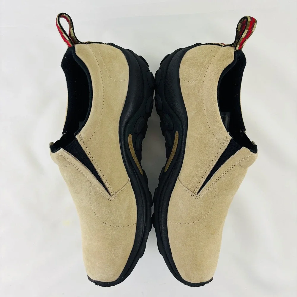 Merrell Jungle Moc Classic Taupe Suede Slip On Trail Shoes Mens Sz 11 J60801